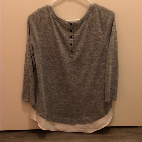 Gray sweater with buttons on back - Picture 2 of 6